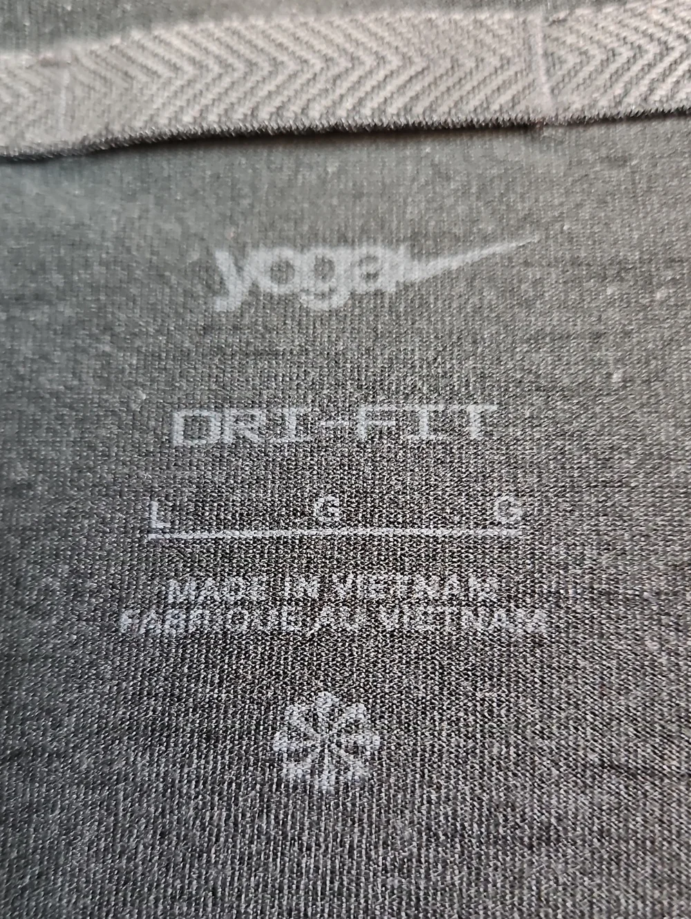 Nike Yoga Dri-Fit Zip-Up Performance Hoodie in Charcoal Black, Size Large